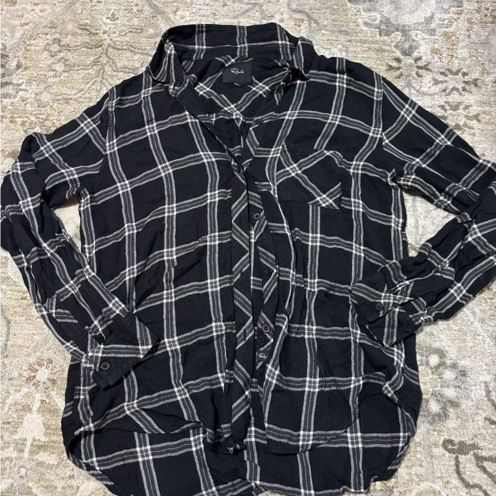Rails hunter plaid button up shirt size medium